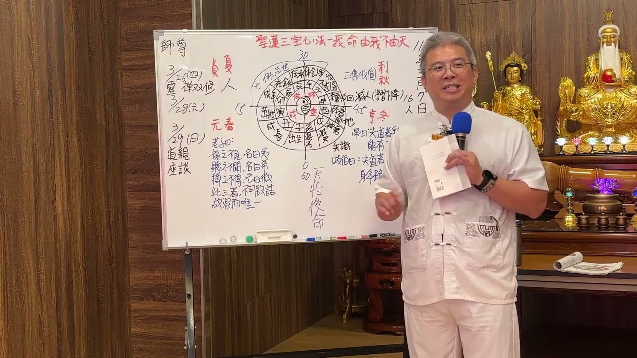 聖蓮宮三寶心法：今日直播課程｜無極混元聖蓮宮｜彰化道場