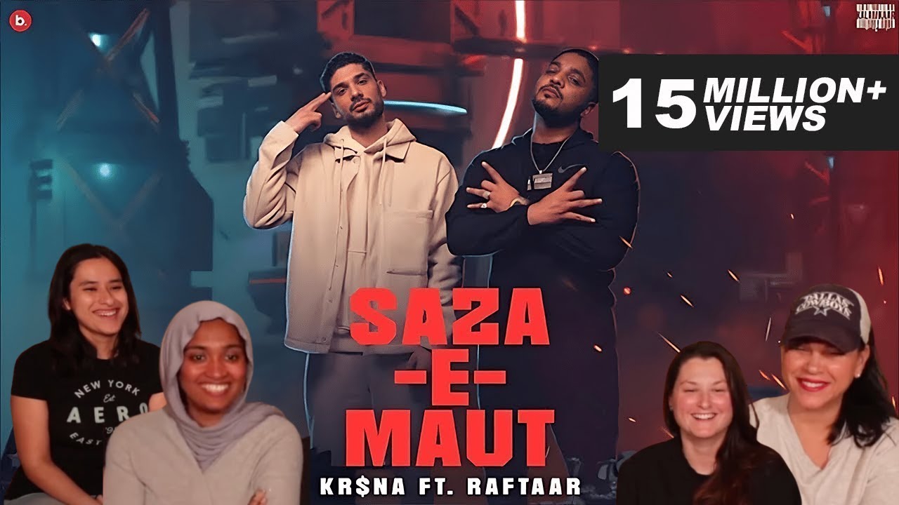 Americans' react to KR$NA Ft. RAFTAAR - Saza-E-Maut | Official Music Video | (Indian Drill)