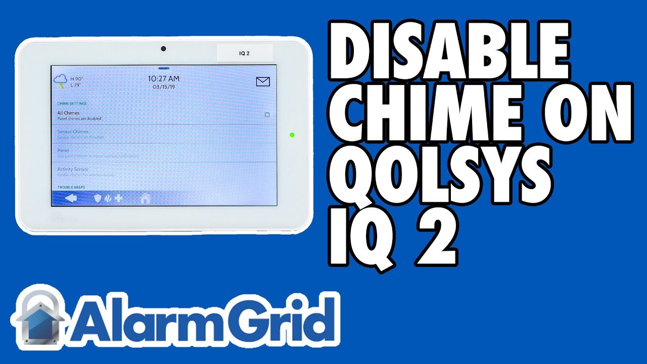 Отключение звукового сигнала на панели Qolsys IQ 2