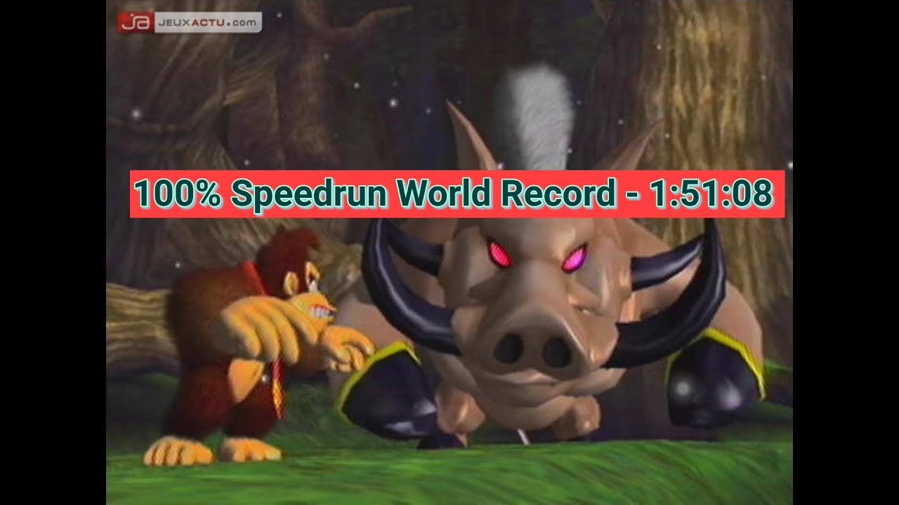Donkey Kong Jungle Beat Wii - 100% Speedrun in 1:51:08