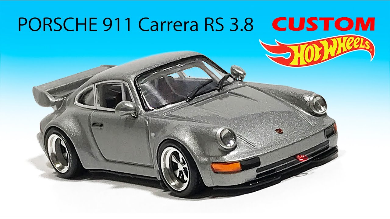 Custom Hot Wheels PORSCHE 911 Carrera RS 3.8  MK miniature car remodeling Studio