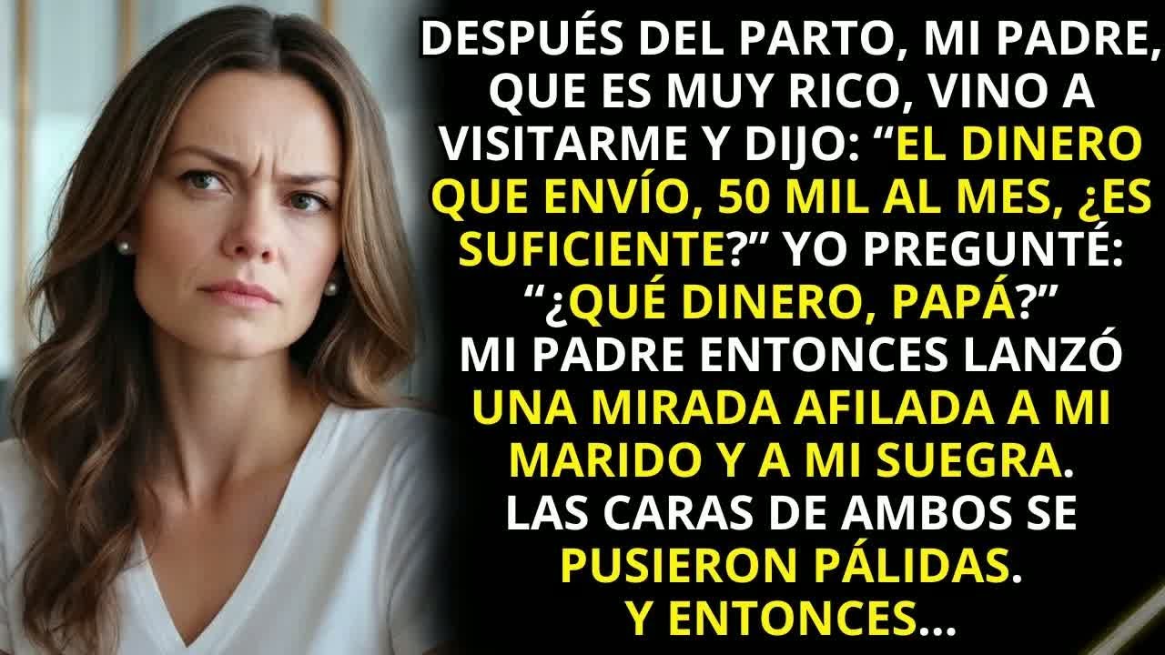 Hija… ¿el dinero que tu padre envía no te basta？ Me quedé en shock al ver a mi marido y mi suegr