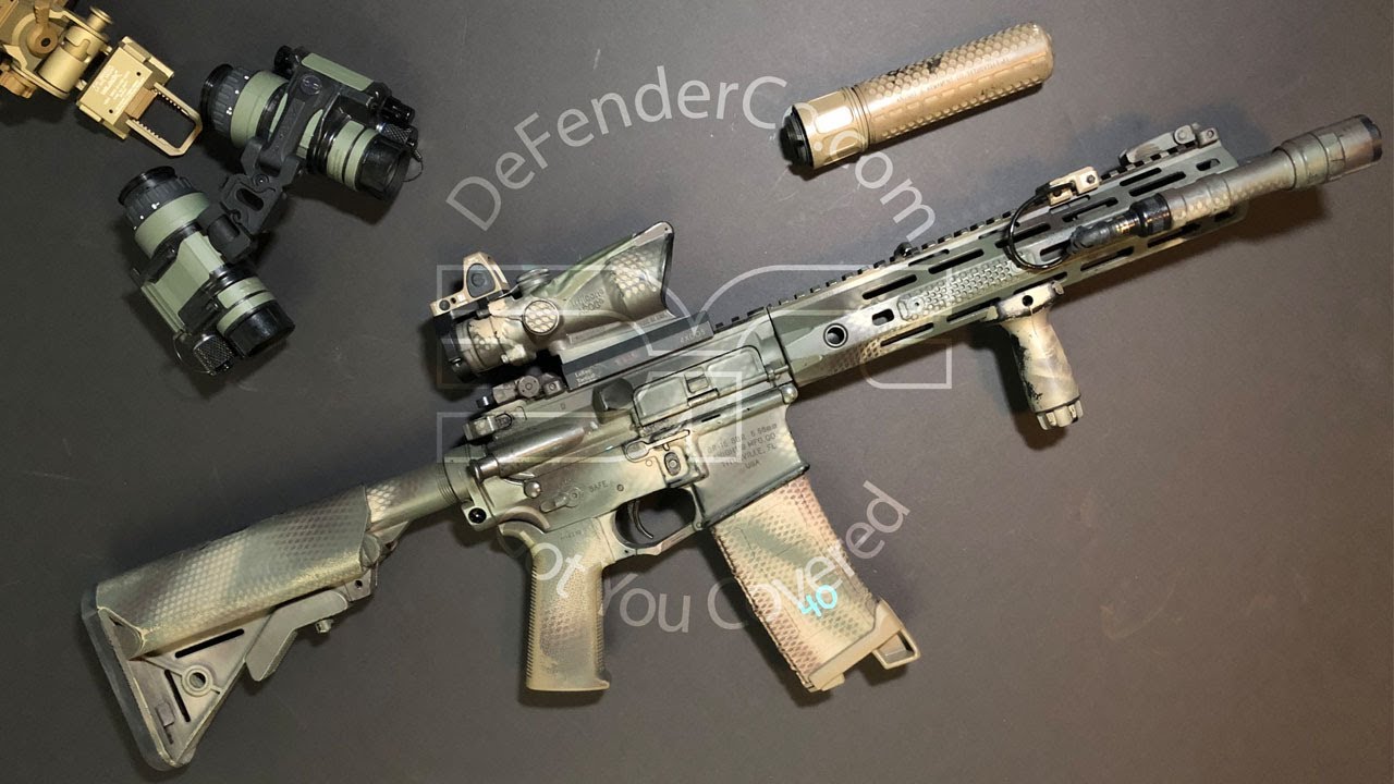 Upgrade the Trijicon ACOG to use passive aiming under night vision by adding the piggyback RMR mount