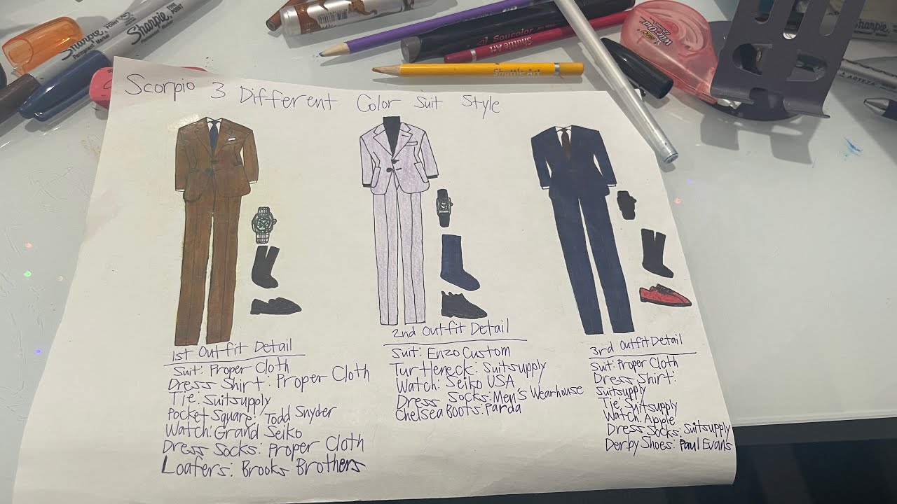 Scorpio 3 Different Color Suit Style