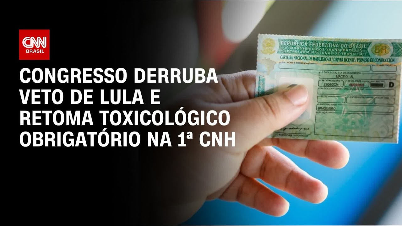 CNH: Congresso derruba veto de Lula e retoma exigência do exame toxicológico | CNN PRIME TIME