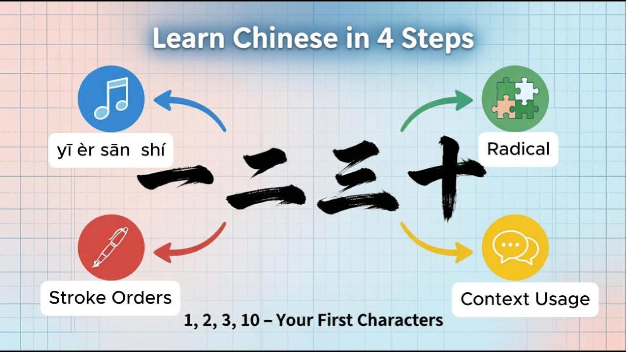 Master Chinese Numbers 1–3 & 10 Like a Native Pronunciation, Writing & Real-Life Use 