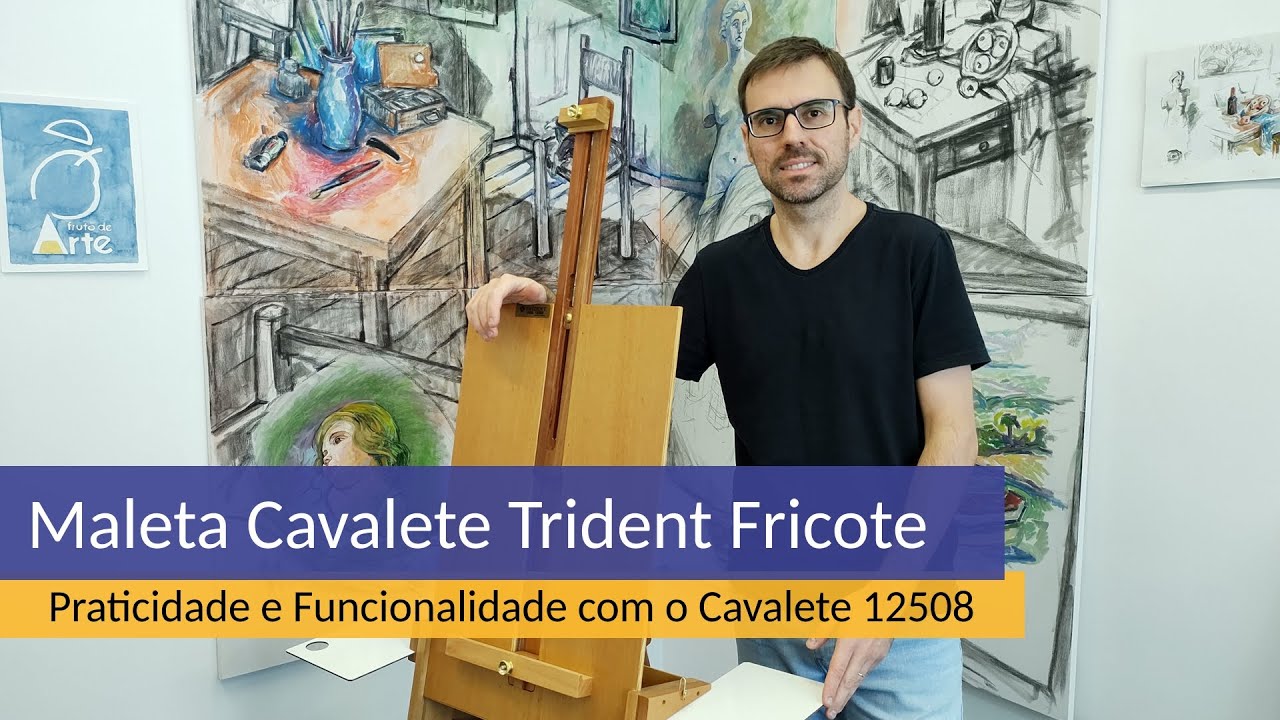 Maleta Cavalete Trident 12508 Fricote - Cavalete para Estúdio e Campo