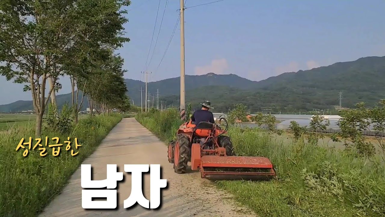 트랙터가 있는데 잡초는 못참지...트랙터용 제초기
