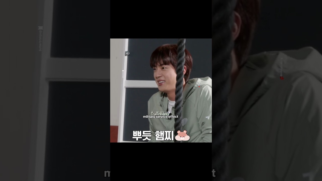 Beomgyu is all shocked at Jin's strength 😌🔥