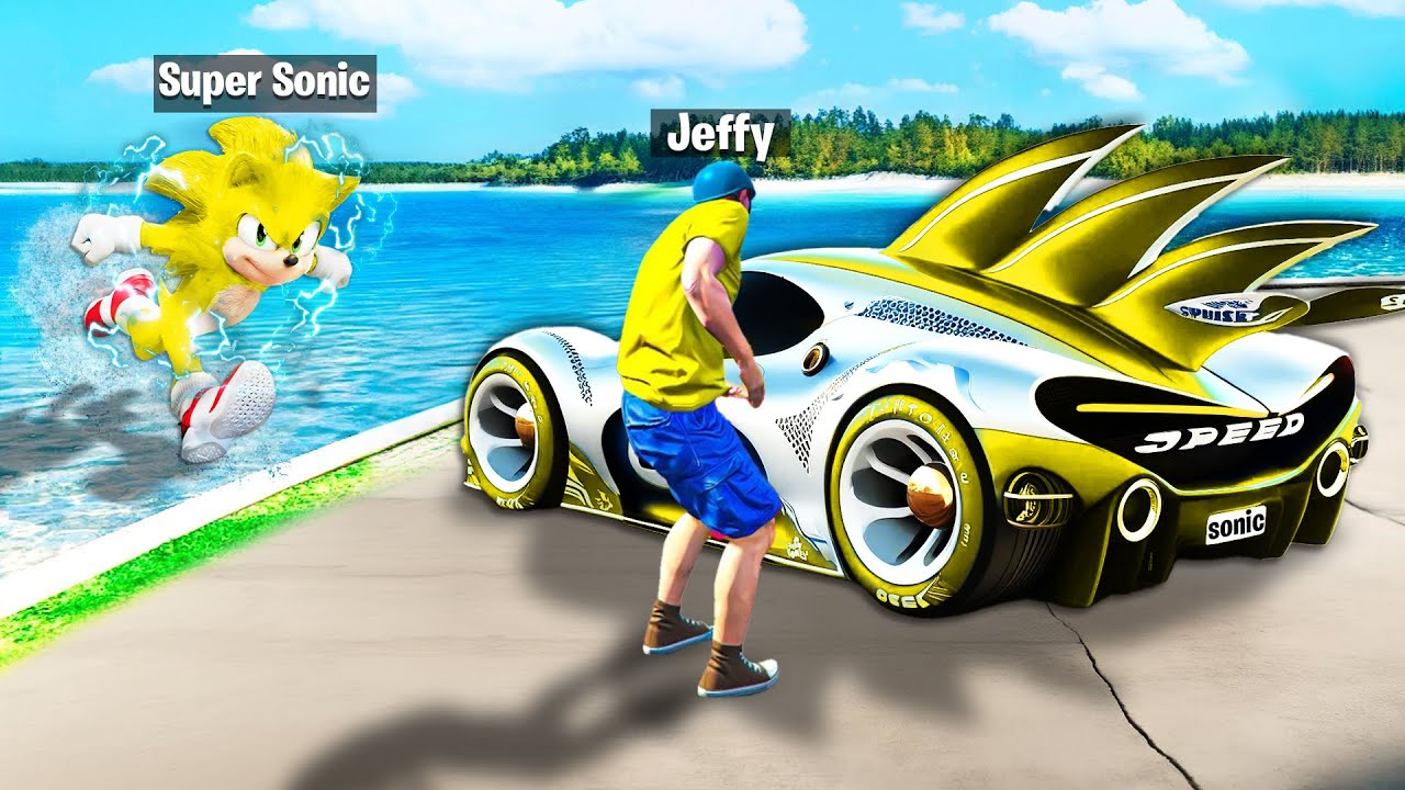Jeffy Steals SUPER SONIC Supercars in GTA 5!