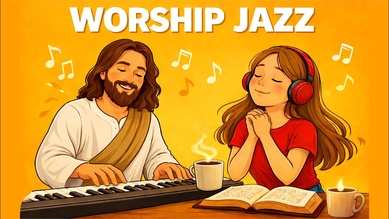 WORSHIP JAZZ ☕ Jazz Cristão de Adoração a Jesus | Música Suave para Orar, Estudar e Descansar
