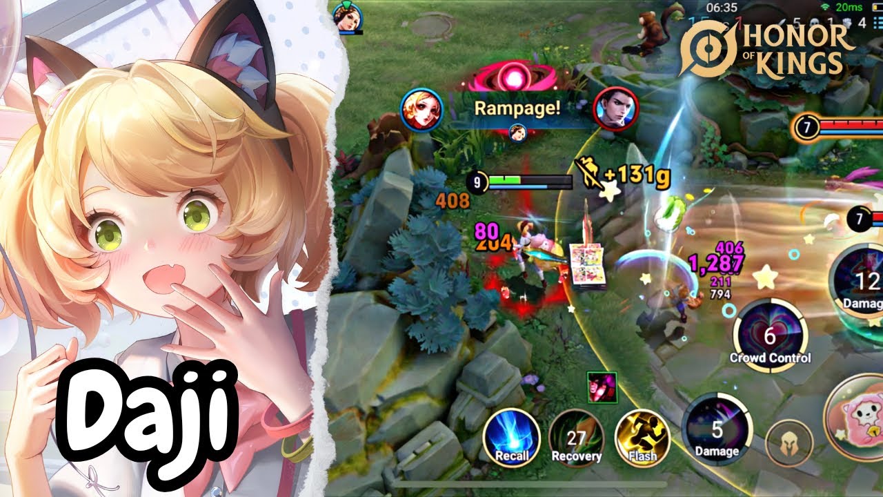 Review Skin Manga Crossover - Daji | Honor of Kings Heartseeker Gameplay