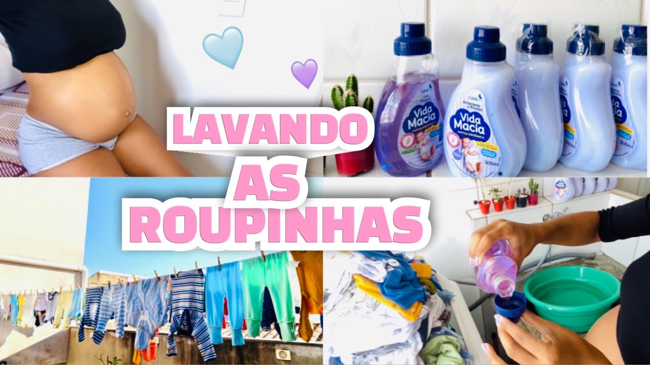 LAVANDO AS ROUPINHAS DO BEB&Ecirc;