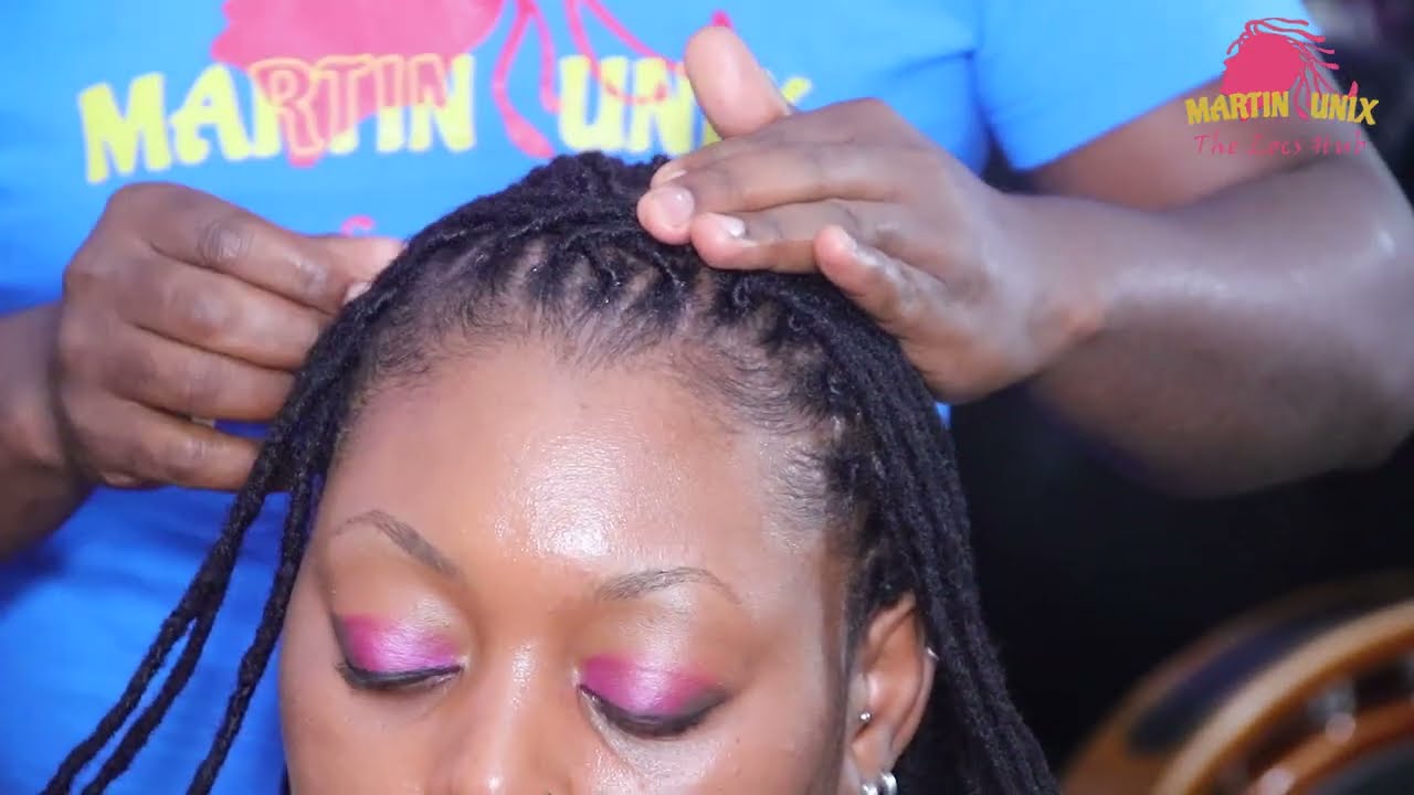 How to Style Barrel Twist with  2 by 2 Basket Weave Braid on #dreadlocks