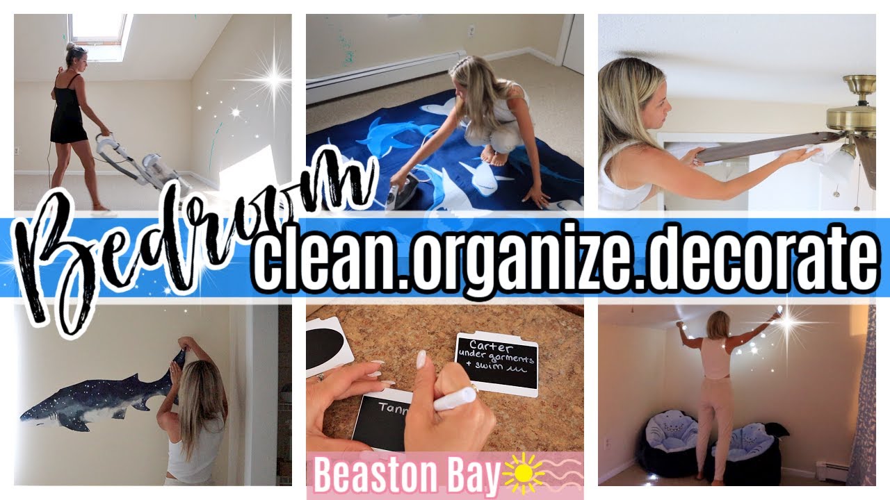 *NEW* BEDROOM CLEAN ORGANIZE AND DECORATE BOYS BEDROOM MAKEOVER TIFFANI BEASTON HOMEMAKING SAHM 2022