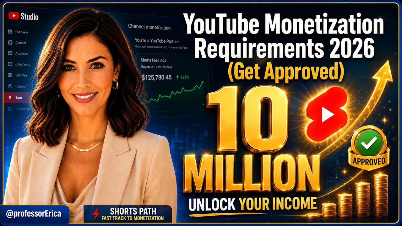 YouTube Monetization Requirements 2026 (Get Approved)