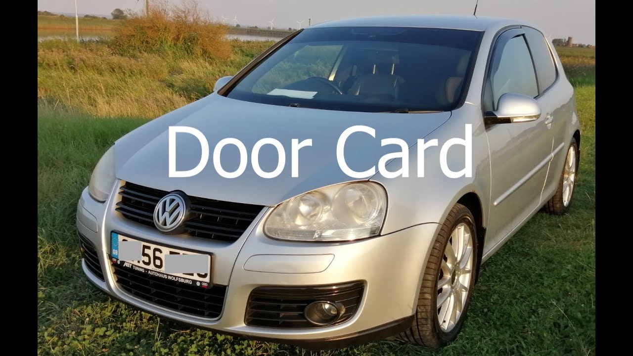 Снятие дверной карты VW Golf MK5. Как снять твитер и мотор стеклоподъемника
