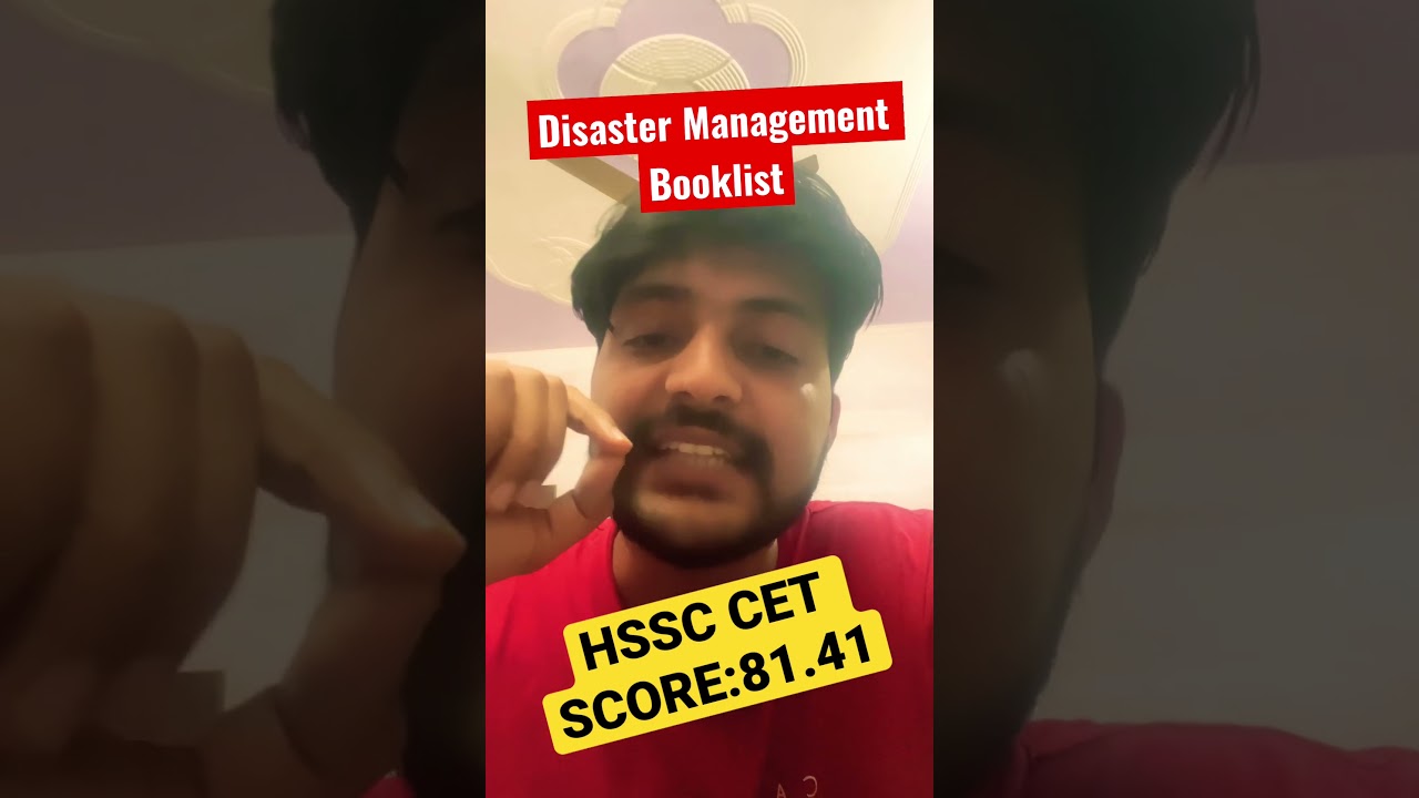 Disaster management book #hssccet2023 #haryanapoliceupdate #hssccetupdatetoday #cetmainsbook