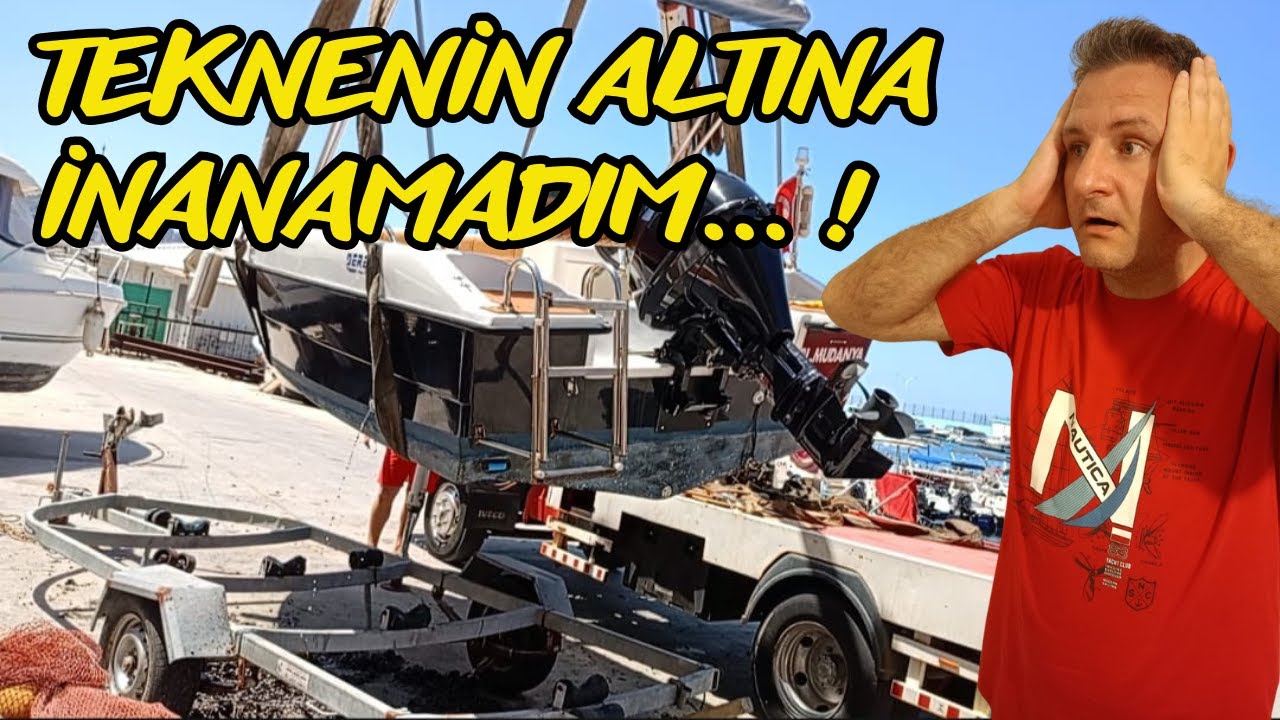 TEKNEMİN ALTI NE BÖYLEEE??????  | TEKNE KARA BAKIMINI İLK KEZ KENDİM YAPTIM.