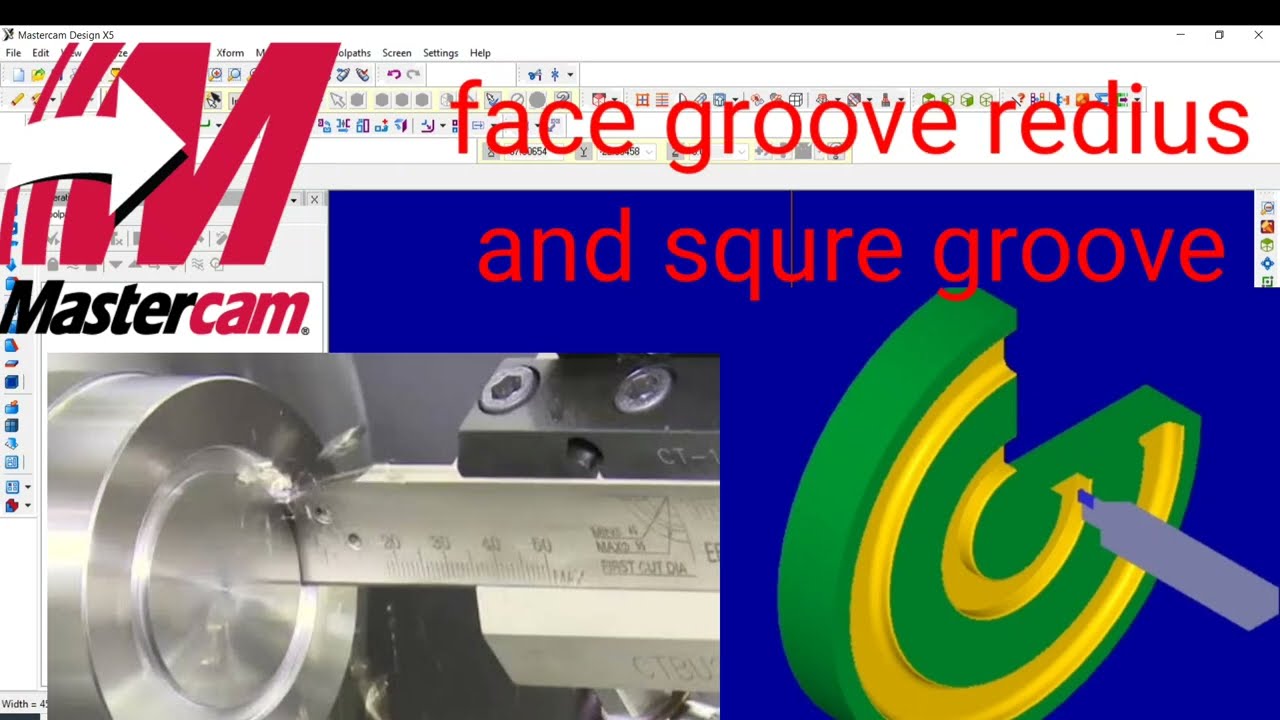 mastercam par face grooving kaise kare