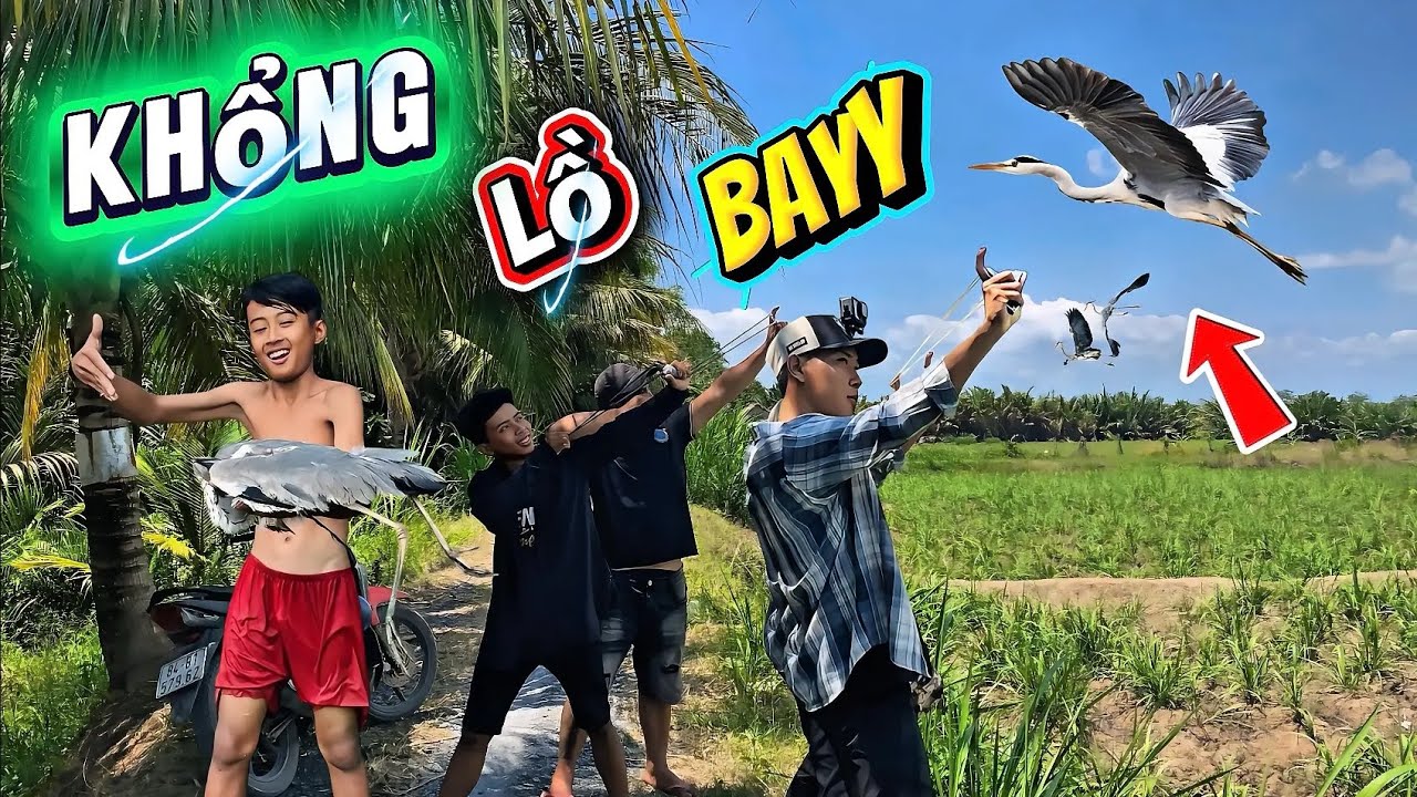 Dùng Khổ Thun Mới  One Shot One Kill Hàng Khủng Đang bay Cũng Phải Rớt || Tiến Đạt SlingShot