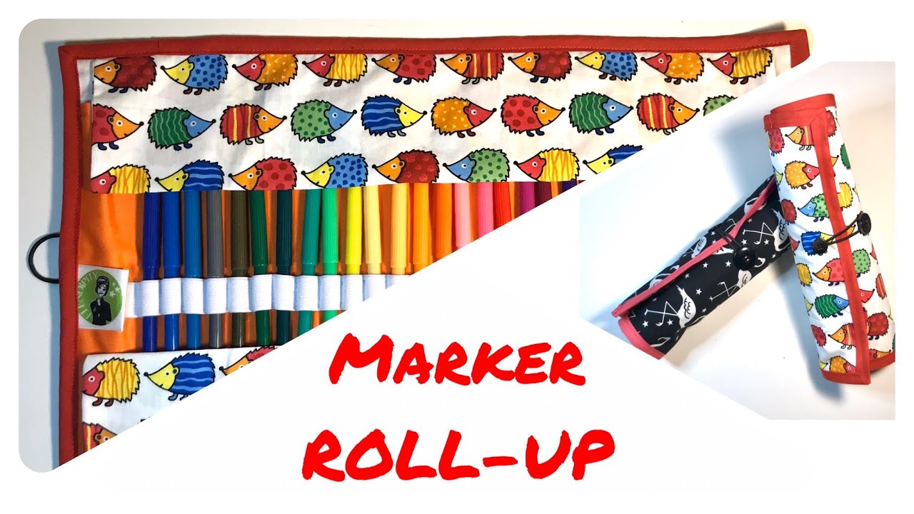 TUTORIAL ITA/ENG: Marker Case RollUp / Porta Pennarelli rotolo DIY