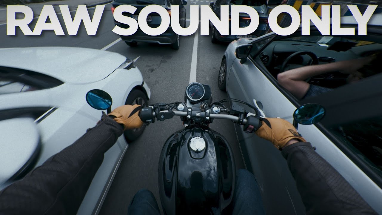 A Motorcycle against Brussels Traffic【Honda GB350S】