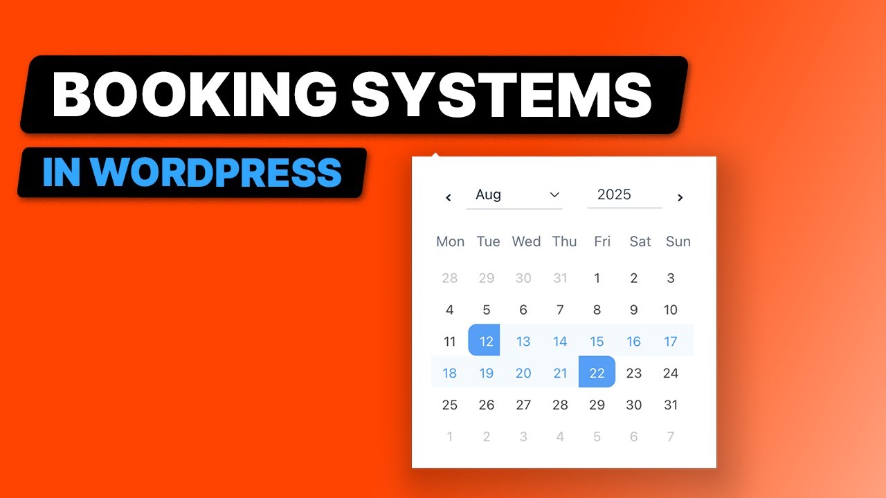 Build Custom Booking Systems in WordPress (with Date Ranges)