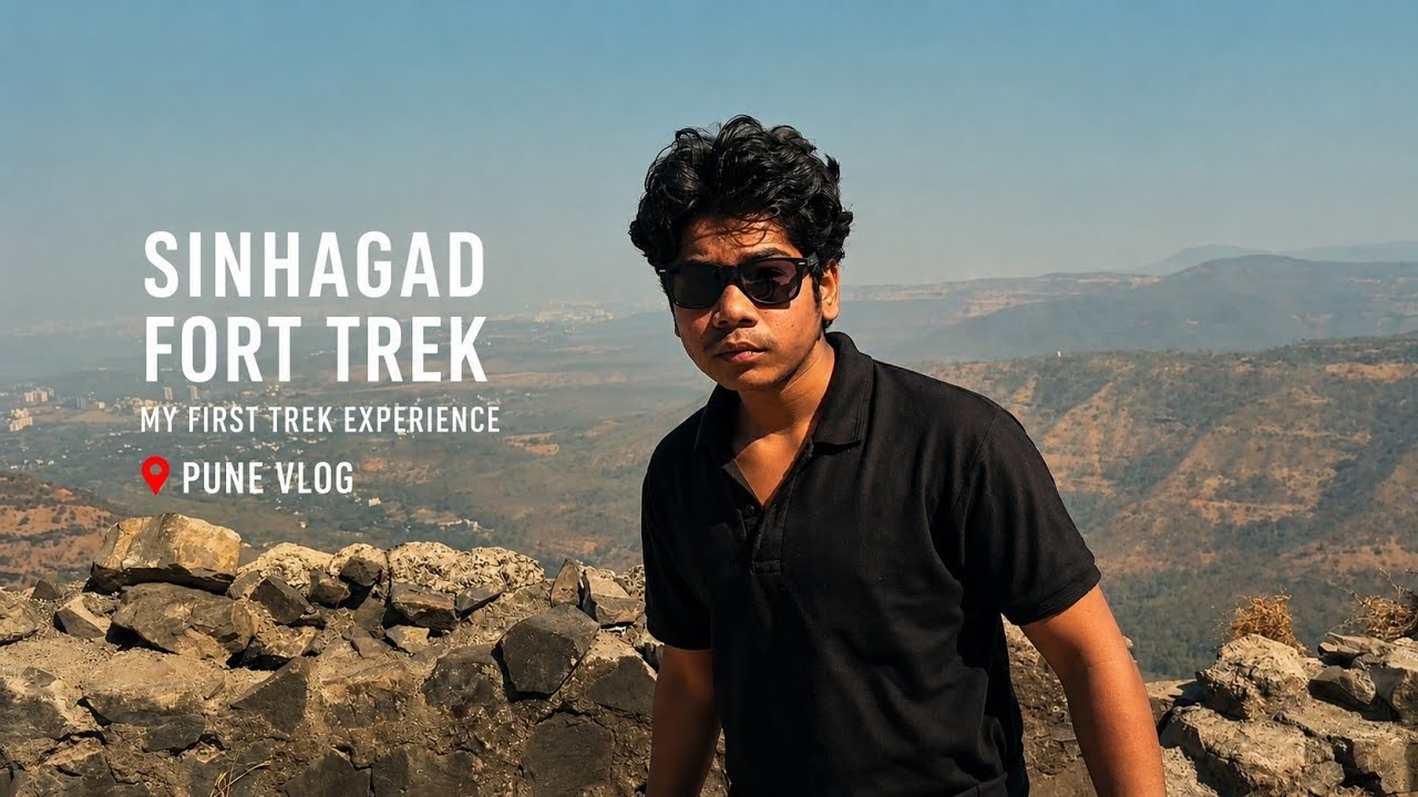 🏔️ Sinhagad Fort Trek Pune | My First Trek Experience