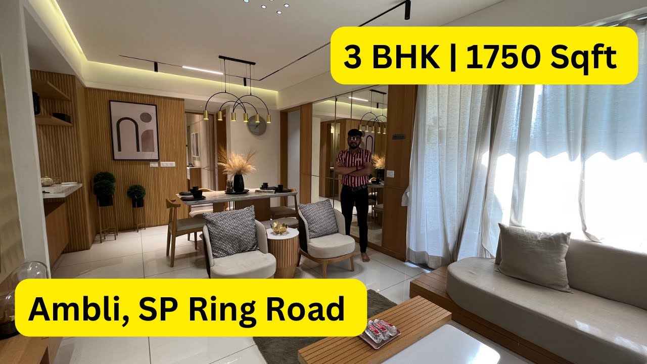 3 BHK Modern Home Apartment @ Ambli, Ahmedabad | Property For Sale | 1750 Sqft | Modern Amenities