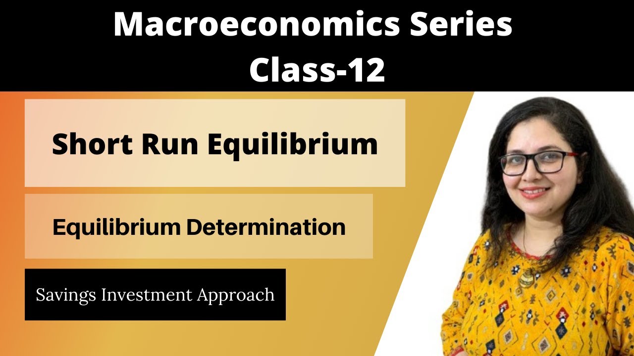 Equilibrium Determination | Savings Investment Approach |  Short Run Equilibrium  | Macroeconomics