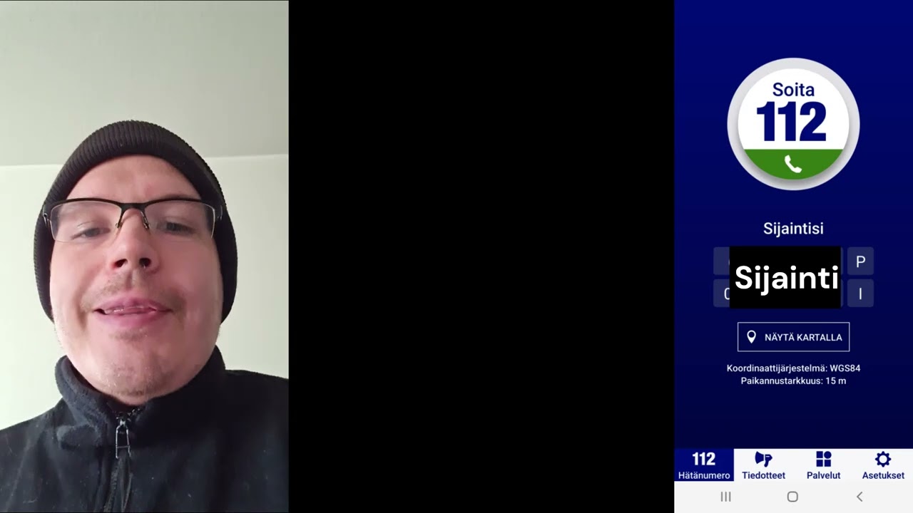 VLOG: Yleinen vaaramerkki. Mitä tehdä kun hälyytys kuuluu? 112 Sovellus.