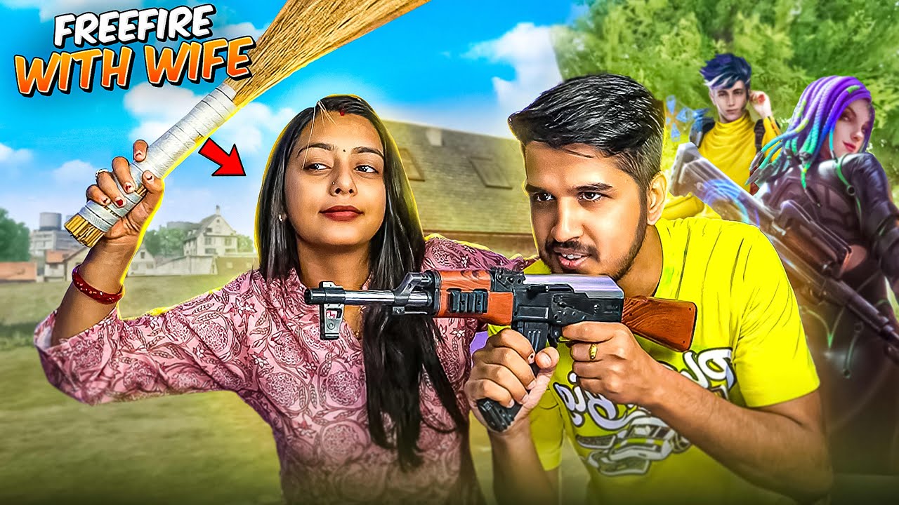 AmitBhai Plays Free Fire With His Wife 😍
