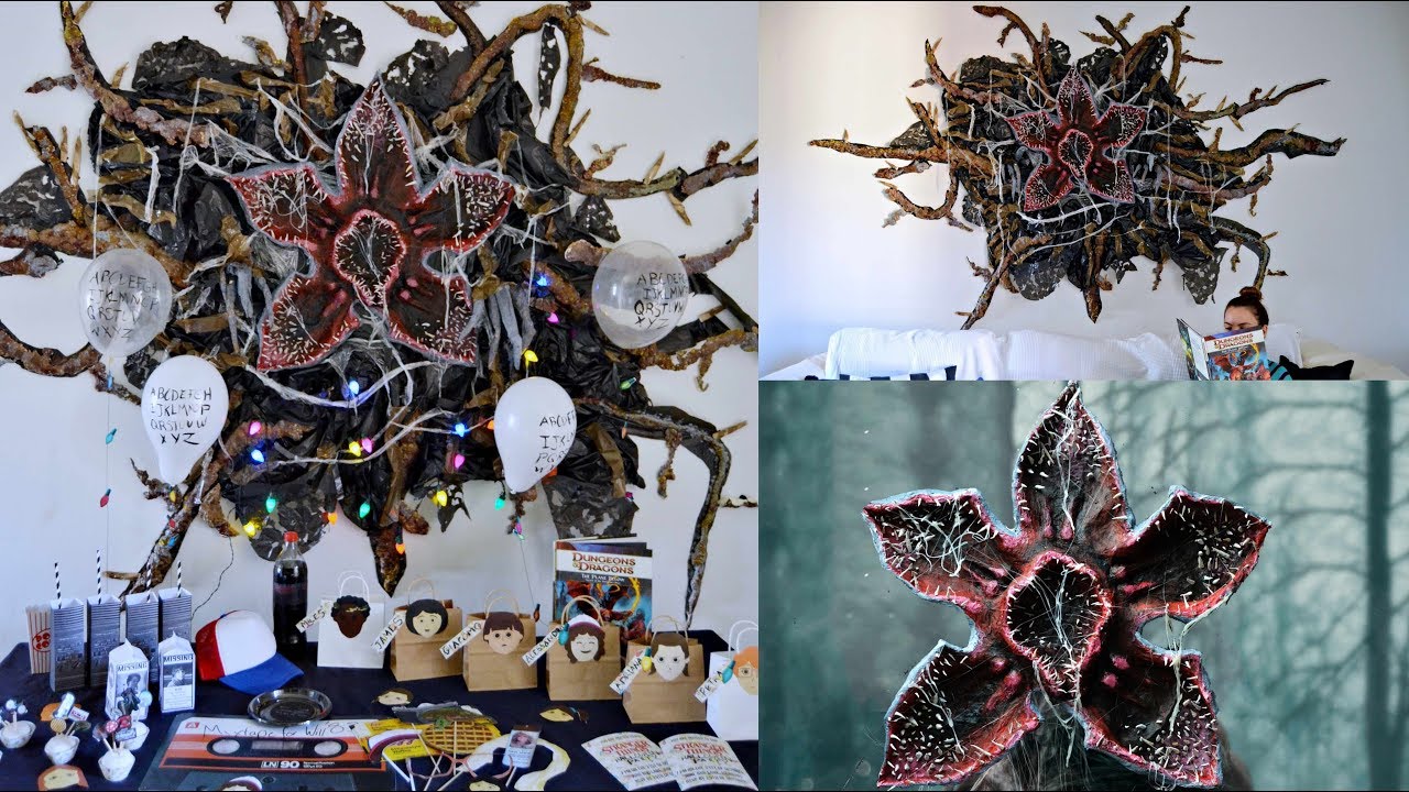 How to throw a DIY Stranger Things Party UPSIDE DOWN Portal & Demogorgon