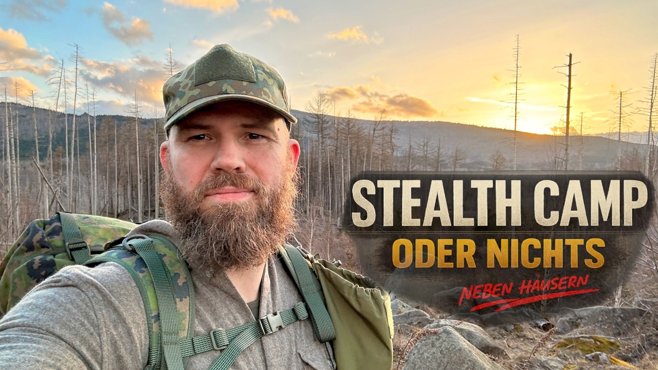 Gezwungen zum Stealth Camp nach 30km mussten wir neben Häusern schlafen | Waldläufer Tour