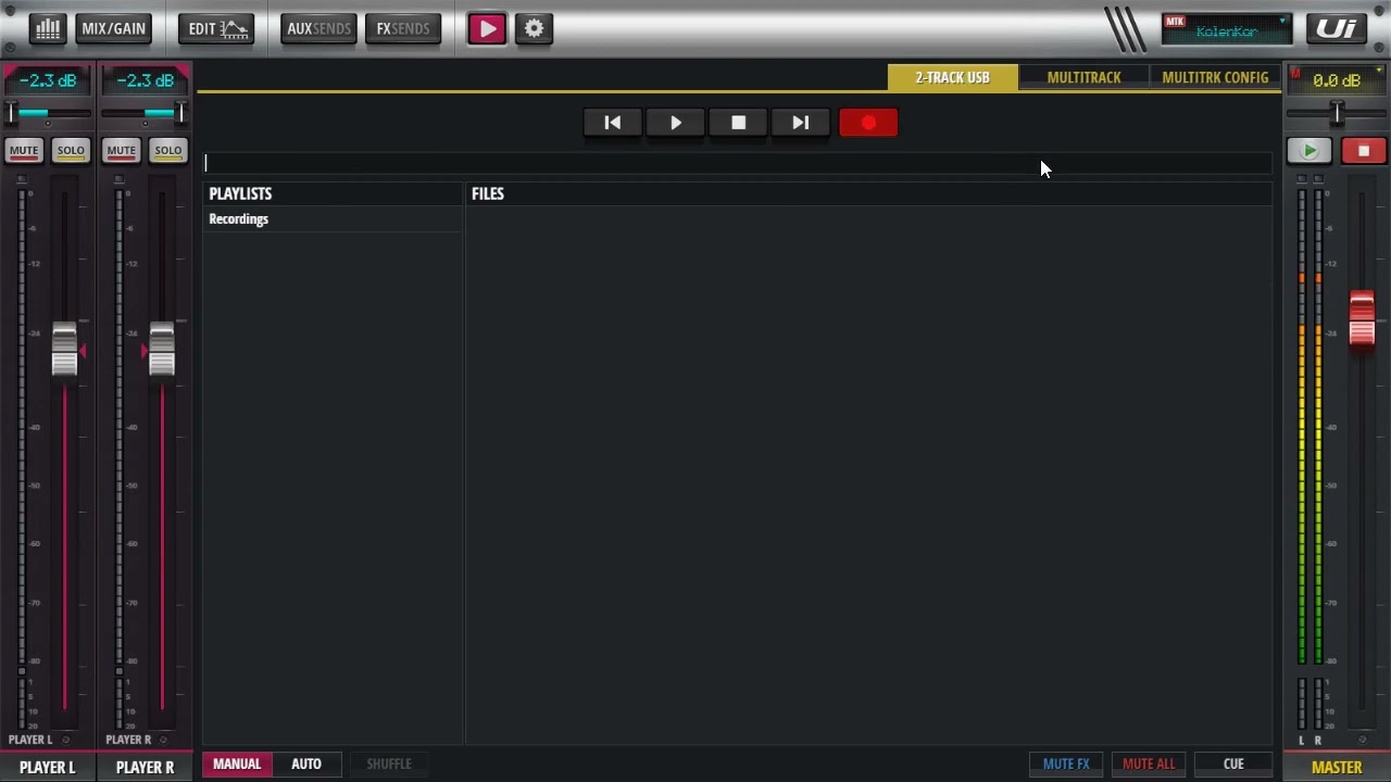 SoundCraft UI24R USB recording Stereo MultiTrack Запись