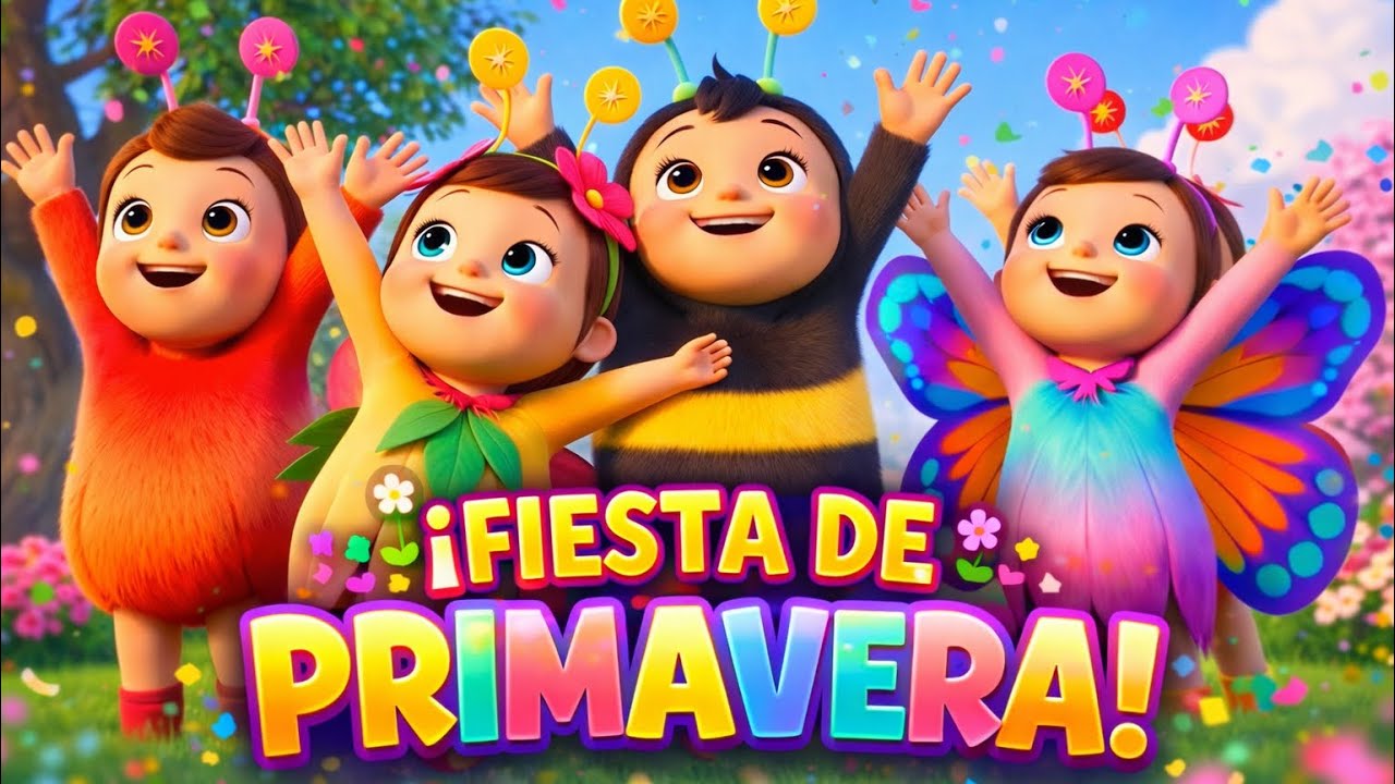 ¡FIESTA DE PRIMAVERA! 🌸 Canción Infantil para Bailar y Celebrar | Música Electro Kids 2026