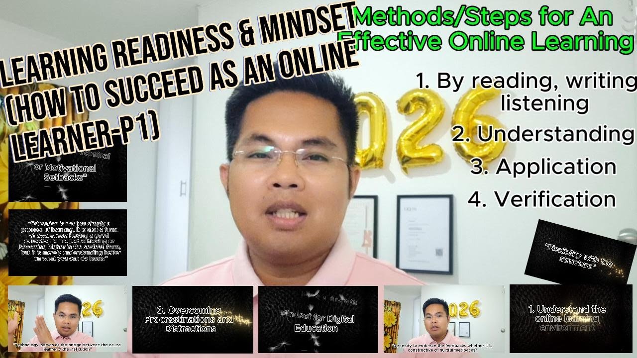 Learning Readiness & Mindset (Succeed as Online Learner-P1) #onlinelearning #onlinestudy #education