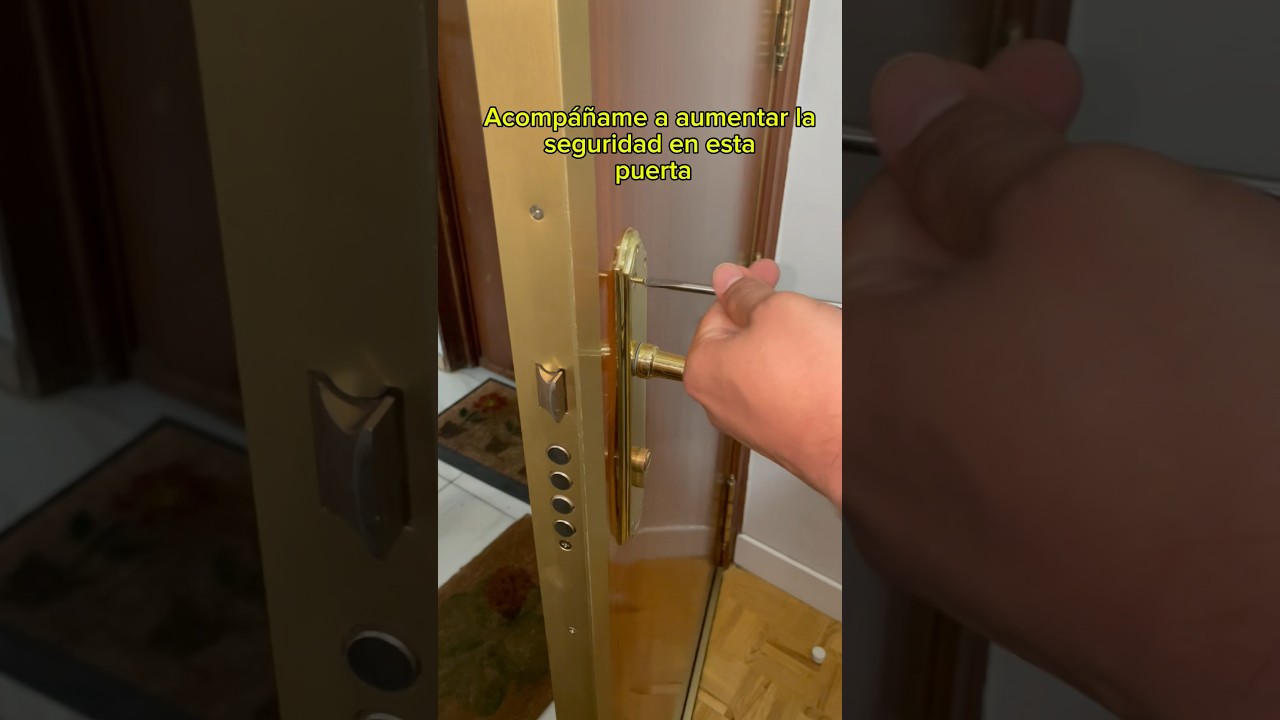Aumento de seguridad en puerta blindad #escudo #disec #bombin #kaba