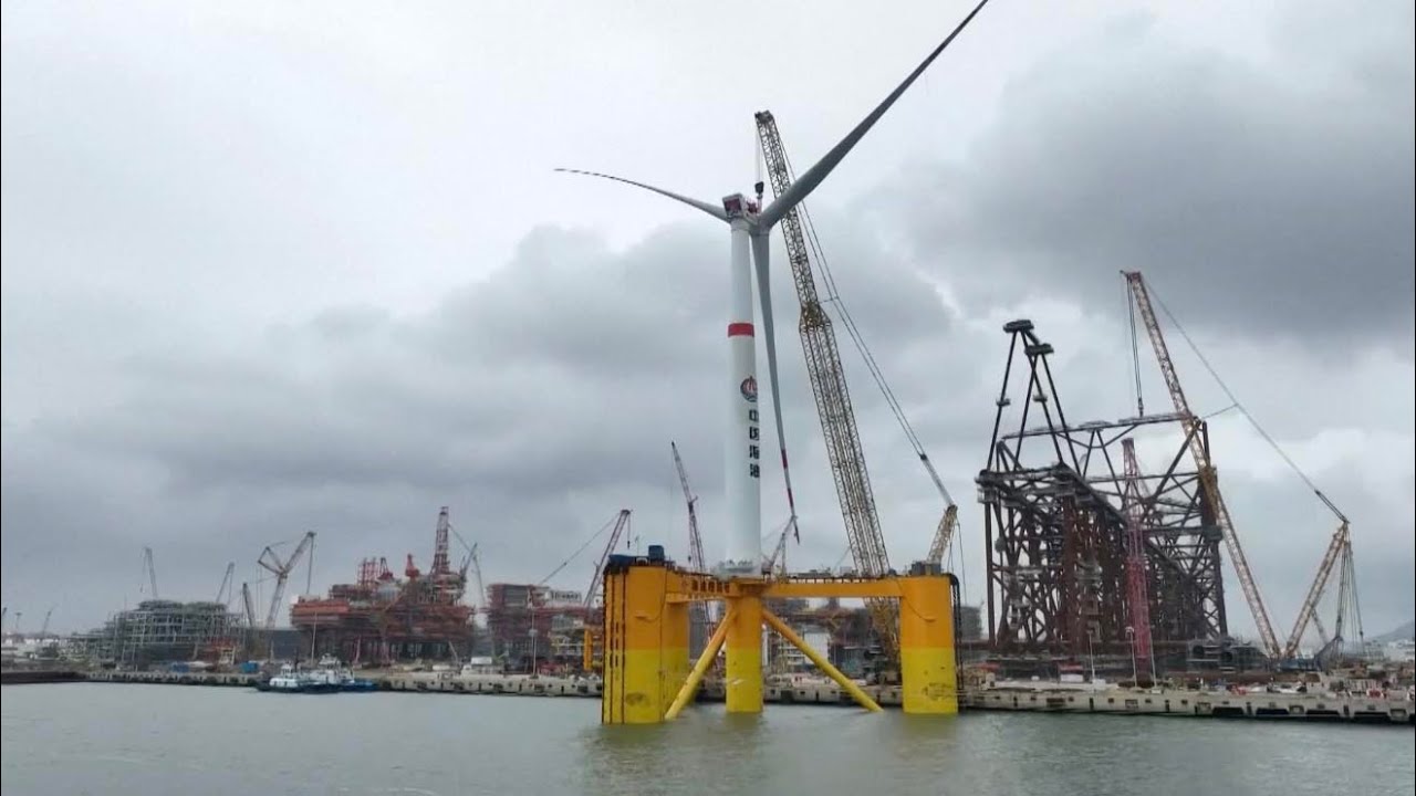 CNOOC builds its first ever 'double 100' floating wind power platform