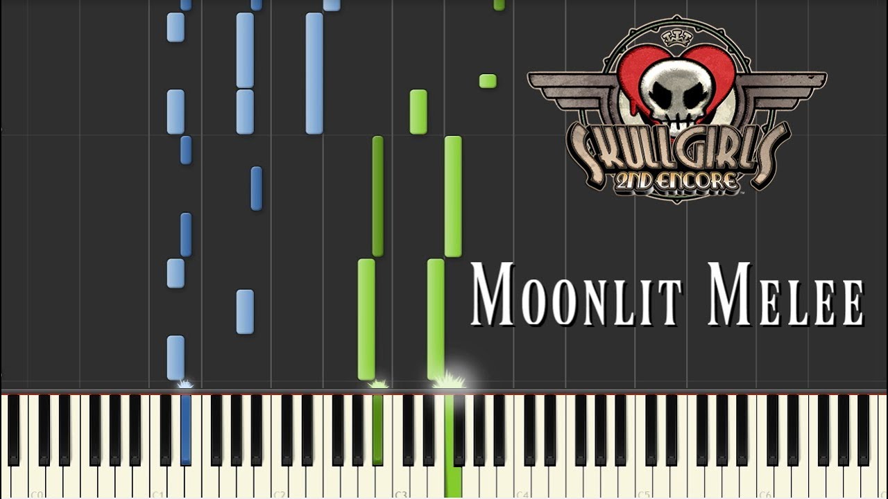 Skullgirls - Moonlit Melee Tutorial 【Synthesia】
