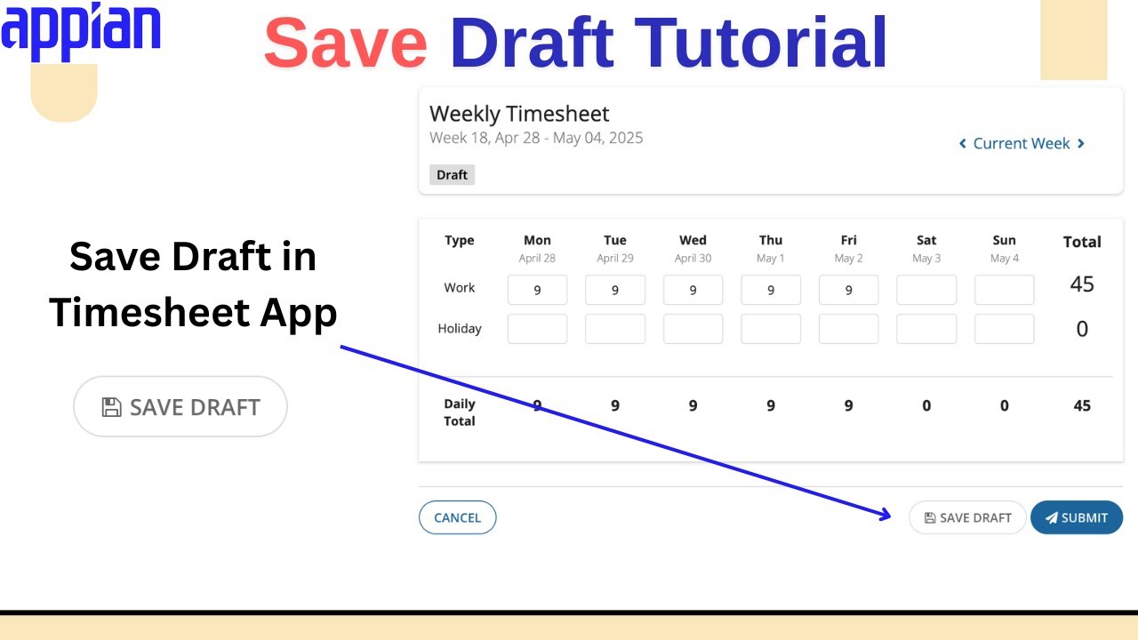 How to Add a “Save Draft” Feature in Appian Forms | Appian Tutorial