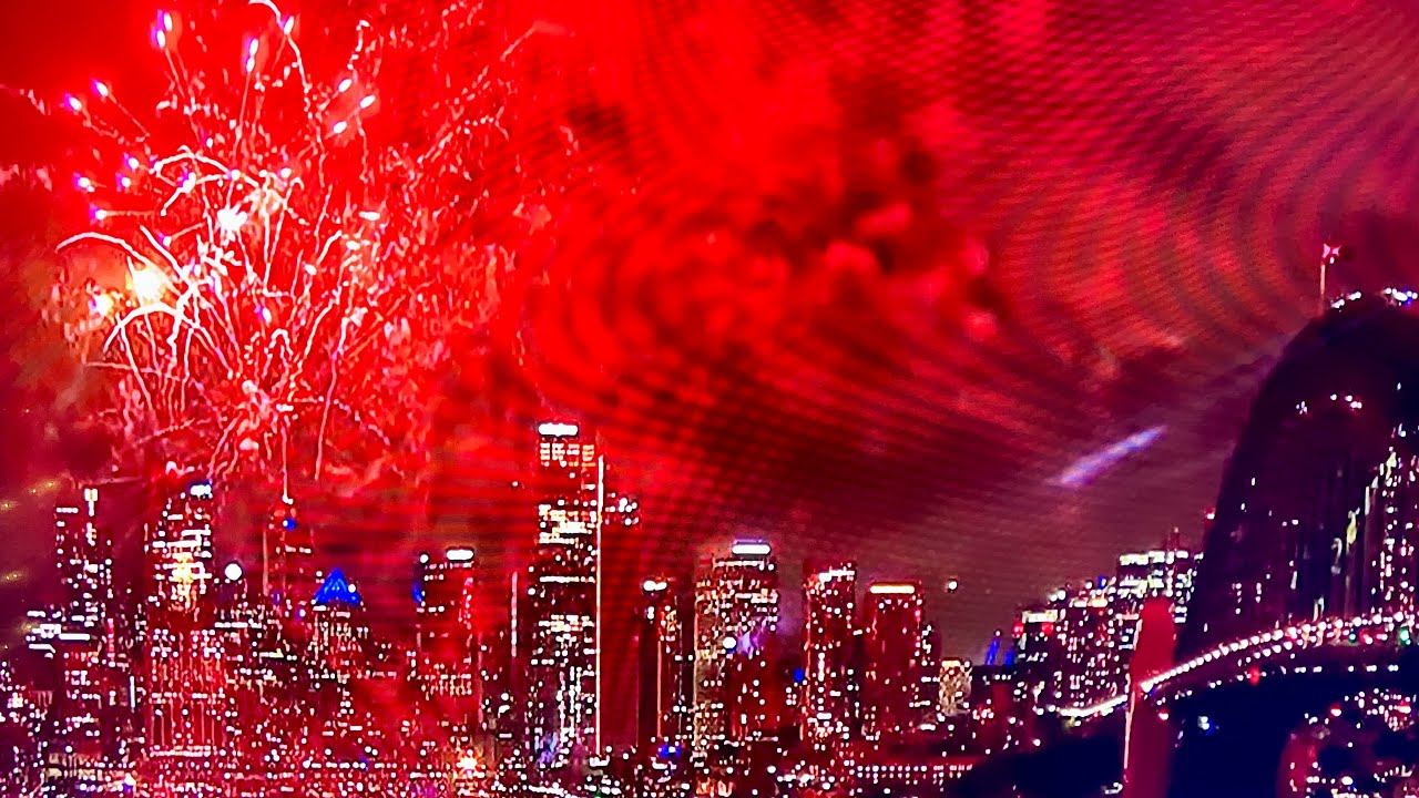 Sydney rings in the new year 2026. I'm alone with the demon dog.