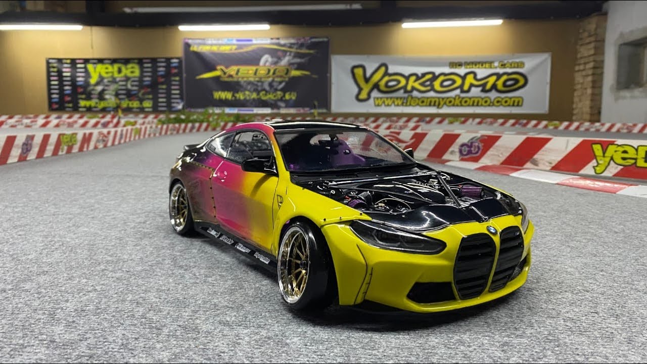 BMW M4 G82 RC drift body build SRC Sideways acessories