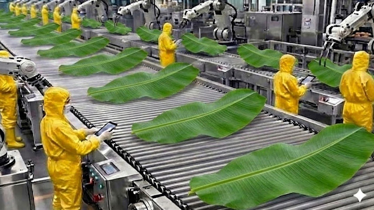 Inside the Largest High-Tech Banana Leaf Processing Factory You’ve Never Seen Before