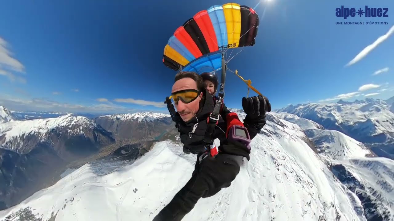 Le saut en parachute de Victor
