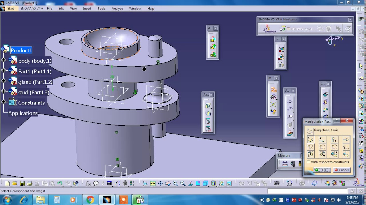 Stuffing Box  Assembly  Catia v5