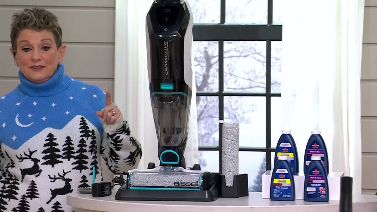 Bissell Crosswave Cordless Max Multi Surface Wet Dry Vacuum on QVC