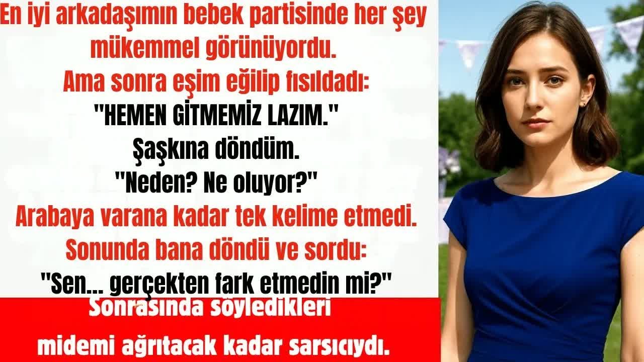 Bebek Partisinde Eşim ‘Gitmemiz Lazım’ Dedi — Sonra Gerçeği Açıkladı