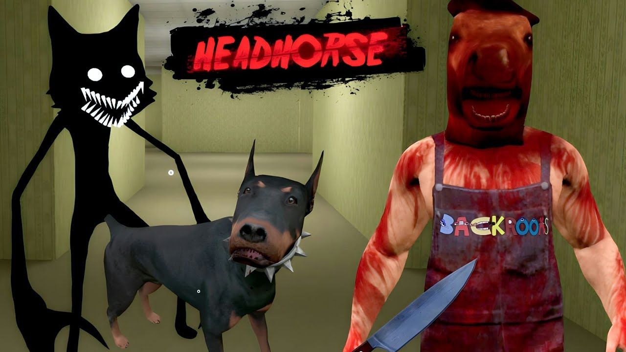 KUDA IBLIS PENGHUNI BACKROOM - Headhorse in Backrooms | Madness Mode